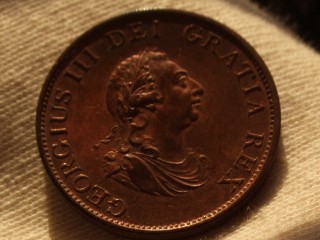 1799-Halfpenny---Copper-Proof-Or-Unc-Circulation-Coin?